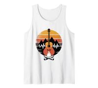 E-Guitar Montañas Sonido de Fuego Camiseta sin Mangas