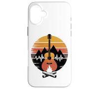 E-Guitar Montañas Sonido de Fuego Carcasa para iPhone 16 Plus