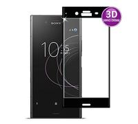 E-Hamii 3D Protector de Pantalla para Sony Xperia XZ1 Compact (Negro), HD Cobertura Completa Proteger la Película, 9H Vidrio Templado Protectora, Protección Pleno Anti-Scratch y Anti-Huella Digital