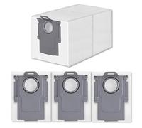 E-HAO Pack de 4 bolsas desechables para aspiradora Roborock Saros Z70/10/10R, S8 Max/MaxV Ultra, Q revo, Qrevo S5V/S/Plus/Pro/Master/Slim/MaxV/Curv/Edge y QV series