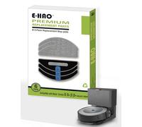 E-HAO Paquete de 6 Almohadillas de Repuesto para fregona iRobot Roomba Combo j5+, j5, i5+, i5, i8+, i8 Modelo, Accesorios de Almohadilla de Limpieza de Microfibra Lavables y Reutilizables