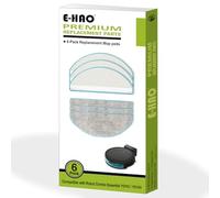 E-HAO Paquete de 6 Almohadillas de Repuesto para iRobot Roomba Combo Essential Y0140, Y0110, Y0112, 105 y Combo Essential 2 Robots, Accesorios de Repuesto de Limpieza de Microfibra Lavables y