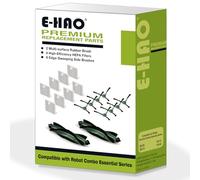 E-HAO Piezas de repuesto para iRobot Roomba Essential Q, Y Series, kit de accesorios para Q0120, Q0110, Y0140, Y0110, Y0112, 105 y Essential Vac 2 (2 cepillos, 8 filtros, 8 cepillos de barrido de