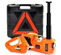 E-HEELP Kit de gato hidráulico eléctrico para coche, 5 toneladas, 12 V, elevador de gato (rango de elevación: 6.1 ~ 17.7 pulgadas) con llave de impacto eléctrica para SUV, MPV, sedán, camión, cambio