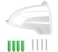 E-HORDE 1 Pack Universal Protector para Cámara de Seguridad, Escudo Protector ABS Resistente a la Intemperie para Cámaras IP, Cubierta de Lluvia y Parasol para Cámara Bala y Domo (Blanco)
