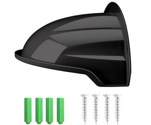 E-HORDE 1 Pack Universal Protector para Cámara de Seguridad, Escudo Protector ABS Resistente a la Intemperie para Cámaras IP, Cubierta de Lluvia y Parasol para Cámara Bala y Domo (Negro)