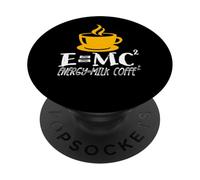 E Igual Leche Café Al Cuadrado Ciencia y Humor PopSockets PopGrip Adhesivo