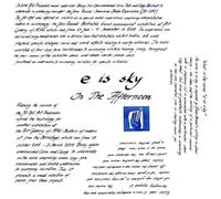 E Is Sky - In The Afternoon [Vinilo]