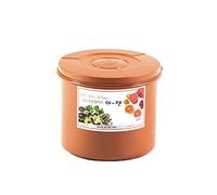 e-jen Recipiente de fermentación de probióticos premium para kimchi y chucrut con tapa interior al vacío redonda (2.1 galones/8 L)
