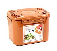 e-jen Recipiente de fermentación probiótico para kimchi, chucrut con tapa de vacío, color marrón gres (8,5 L)