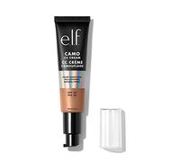 e.l.f. Camo CC Cream, base correctora de color de cobertura completa con SPF 30, mediano 375 N, 1 onza