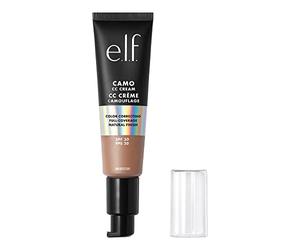 e.l.f. Camo CC Cream, base correctora de color de cobertura media a completa con SPF 30, profundo 540 N, 1 onza (30 g)