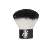 e.l.f., Kabuki - Cepillo facial, pelo sintético, versátil, compacto, aplica bronceador, polvo o iluminador, suave, absorbente, producto húmedo o seco, compacto, tamaño de viaje, 0.6 onzas