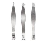 e.l.f. Kit de tres pinzas para dar forma, definir y arreglar las cejas, ideal para retoques sobre la marcha, veganas y libres de crueldad animal
