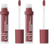 e.l.f. Sun Boss Gloss SPF 25 - Brillo de labios pigmentado para un acabado de alto brillo, fórmula hidratante y nutritiva, vegano y libre de crueldad, That's My Jam (Paquete de 2)