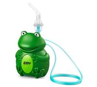 E.M.Y. Design Mister Froggy - Aerosol para niños y adultos, equipado con un potente compresor para un tratamiento rápido. Dos máscaras ergonómicas y juego completo de accesorios incluidos. Para todas
