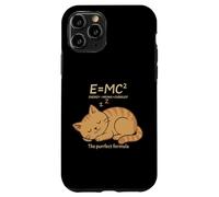 E = MC² Cat Meows Cuddles Fórmula Kitty Física Juego de Palabras Nerd Carcasa para iPhone 11 Pro