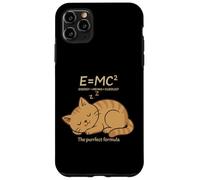E = MC² Cat Meows Cuddles Fórmula Kitty Física Juego de Palabras Nerd Carcasa para iPhone 11 Pro MAX