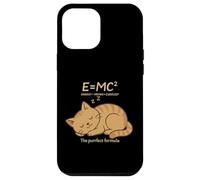 E = MC² Cat Meows Cuddles Fórmula Kitty Física Juego de Palabras Nerd Carcasa para iPhone 12 Pro MAX