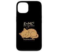 E = MC² Cat Meows Cuddles Fórmula Kitty Física Juego de Palabras Nerd Carcasa para iPhone 13