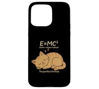 E = MC² Cat Meows Cuddles Fórmula Kitty Física Juego de Palabras Nerd Carcasa para iPhone 15 Pro MAX
