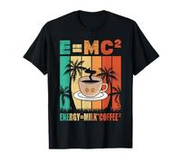 E = MC2 Energía Leche Café Química divertida Ciencia Café Camiseta