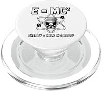 E MC2 Energía Leche X Café Física Humor Ciencia Broma PopSockets PopGrip para MagSafe