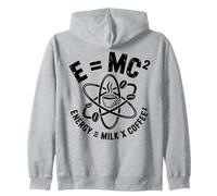 E MC2 Energía Leche X Café Física Humor Ciencia Broma Sudadera con Capucha