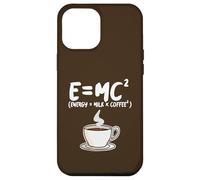 E=mc2 energía leche y café Carcasa para iPhone 12 Pro Max