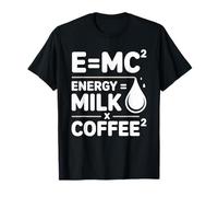 E=MC2 Física Diciendo Nerd Pun Energía a Través del Café Camiseta