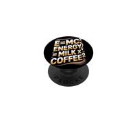 E=MC2 Física Diciendo Nerd Pun Energía a Través del Café PopSockets PopGrip Adhesivo