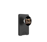 E=MC2 Física Diciendo Nerd Pun Energía a Través del Café PopSockets PopWallet para MagSafe