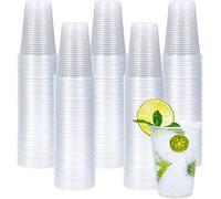 e!Orion Vasos de Plástico Desechables de Polipropileno - Vasos Transparente de Bebida Reutilizable, Material Ecológico - Ideal para Fiesta, Bodas Cumpleaños y Navidad - 220 ml, 150 Unidades