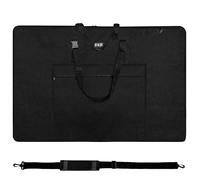 E&Oseller, Carpeta impermeable para obras de arte, cartera, portafolio de arte, funda de arte A3 dos colores, agarre de mano y hombro, almacenamiento de arte, funda de cartera de arte de 36 x 24
