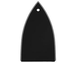 E-outstanding 1 unid triángulo de plástico HA-1003 cubierta de la barra del braguero de la guitarra 1 agujero núcleo de hierro reemplazo para piezas de guitarra, negro