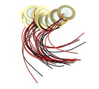 E-outstanding 15 unidades de 10 mm con transductor de disco piezoeléctrico con sensor de sonido con cables de 4 pulgadas para instrumento acústico