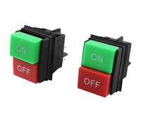 E-outstanding 2 interruptores de palanca KCD4 de plástico de ingeniería de cuatro pines adecuados para lavadoras de alta presión, herramientas eléctricas, maquinaria de jardín, control de parada de
