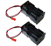 E-outstanding 2 soportes para batería AA de 4 celdas con enchufe JST