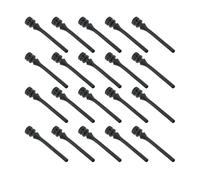 E-outstanding 20pcs Negro PC Caso 008Fan Pin de montaje Anti Ruido Componentes de ordenador Vibración Silicona Goma Tornillos, 45mm