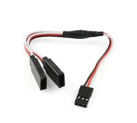 E-outstanding Cable de extensión de enchufe servo de 150 mm estilo Y 3 pines servo cable de extensión para avión RC JR Futaba servo accesorios 1 macho a 2 hembra divisor de cable
