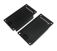 E-outstanding Caja de batería de 9 V, 2 unidades, plástico negro, soporte de batería de 9 V, accesorios musicales para guitarra y bajo