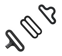 E-outstanding Cravat - Juego de 50 clips de metal para corbata de corbata, clip para corbata, accesorios para corbata, 19 mm, color negro
