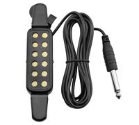 E-outstanding Pastilla multifuncional P-012 con clip para guitarra acústica Guzheng Pipa y cuerda de acero con agujeros de sonido