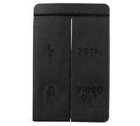 E-outstanding Tapa protectora de goma para cámara 5D, puertos USB/salida de vídeo/HDMI, cubierta de equipo de soporte de fondo de cámara electrónica