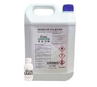 e P-respolcat5 poliéster resina y catalizador, 5kg y 100 g