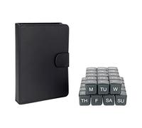 e-Pill 5 veces al día x 7 días grande organizador semanal de píldoras - con estuche discreto