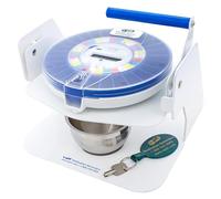 e-Pill MedTime Station Pro - Dispensador automático de píldoras, recordatorio avanzado de medicamentos bloqueados con tapa transparente y bandeja azul para una fácil visibilidad de las píldoras