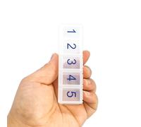 e-Pill | Pastillero de 5 x por día | Organiza y dispensa todas tus pastillas hasta cinco veces por día