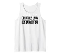 E Pluribus Unum Estados Unidos Motto USA Camiseta sin Mangas