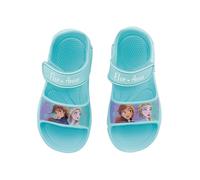 E plus M Frozen - Chanclas de goma EVA con cierre de , resistentes al agua, para piscina y bañera, turquesa, 22 EU